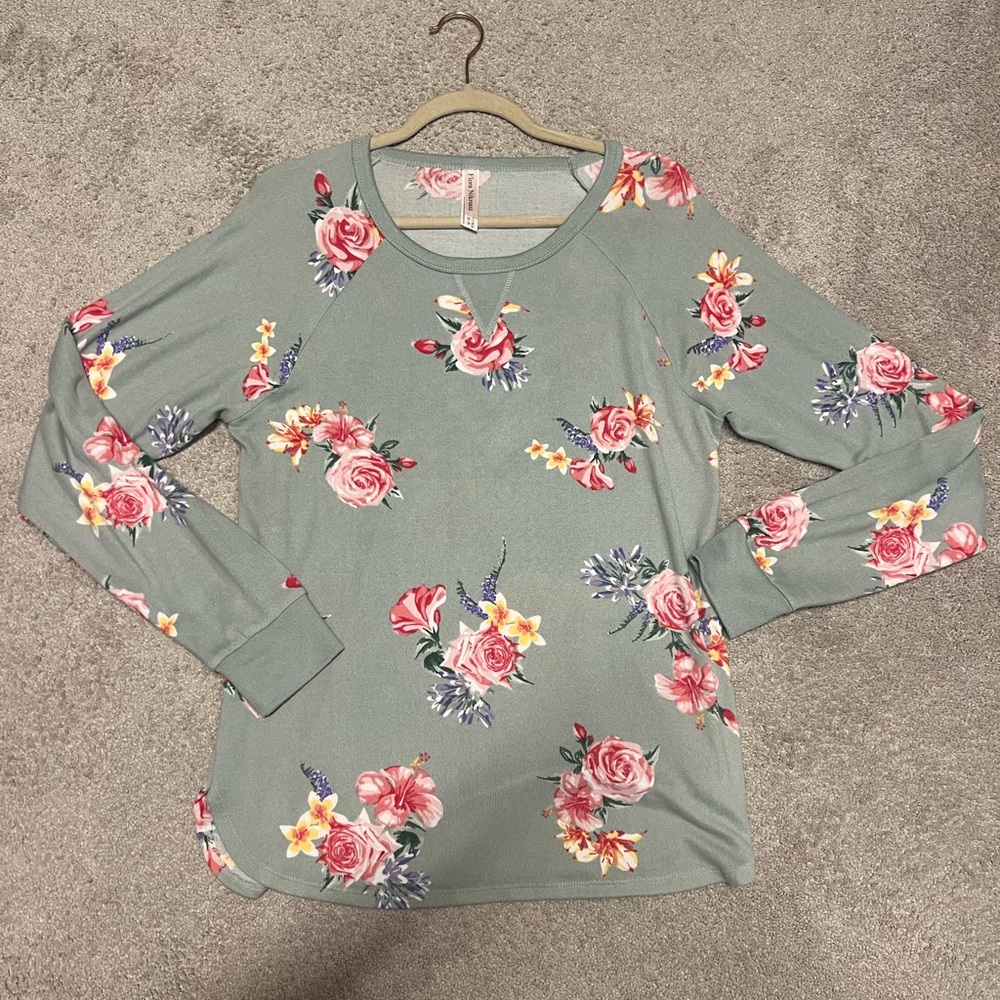 Flora Nikrooz Green Long Sleeve shirt pj